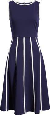 Anne Klein Sleeveless Cool Crepe Fit & Flare Dress