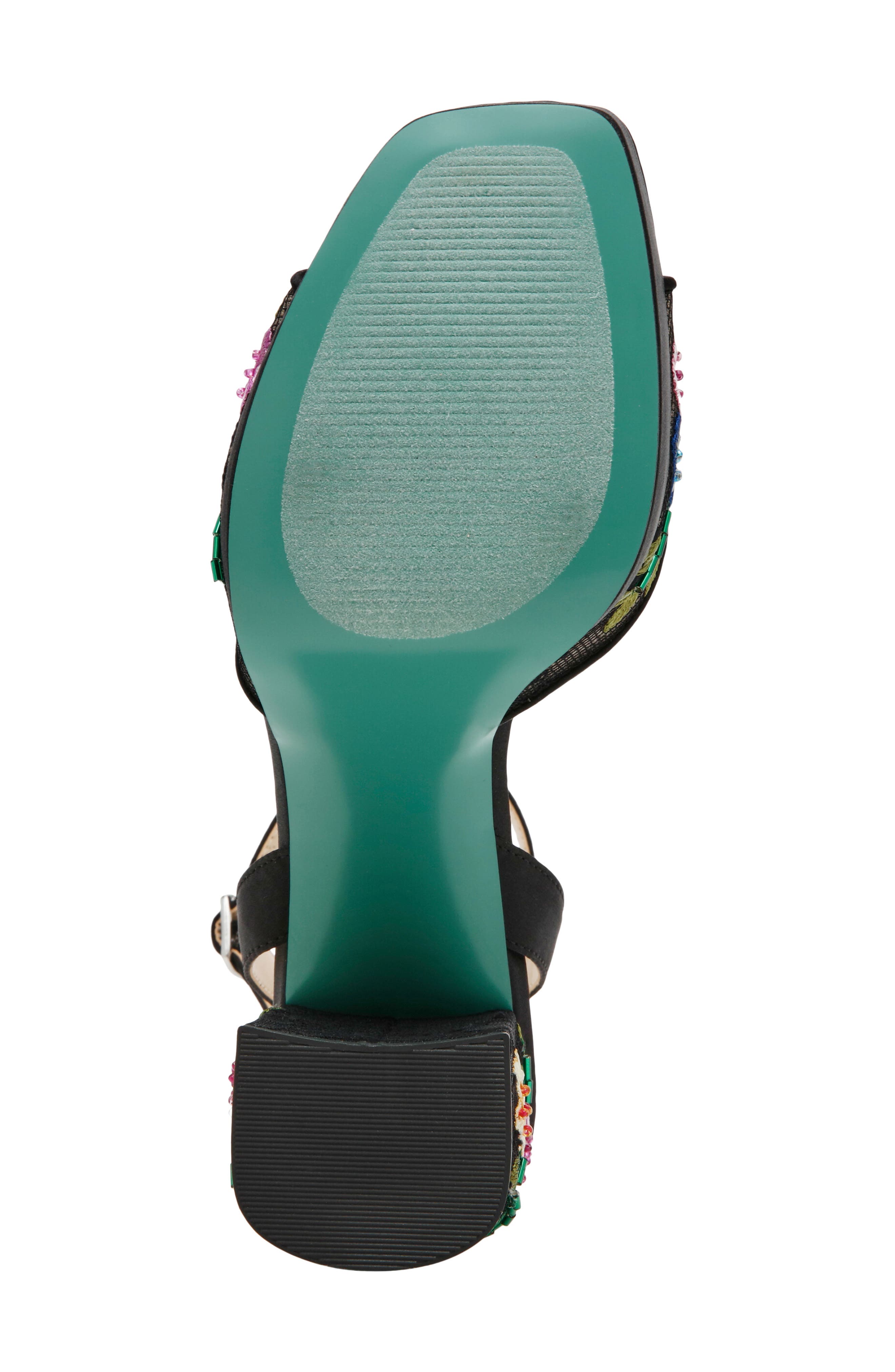 Betsey Johnson Kenni Ankle Strap Platform Sandal, Alternate, color, Black Multi Floral