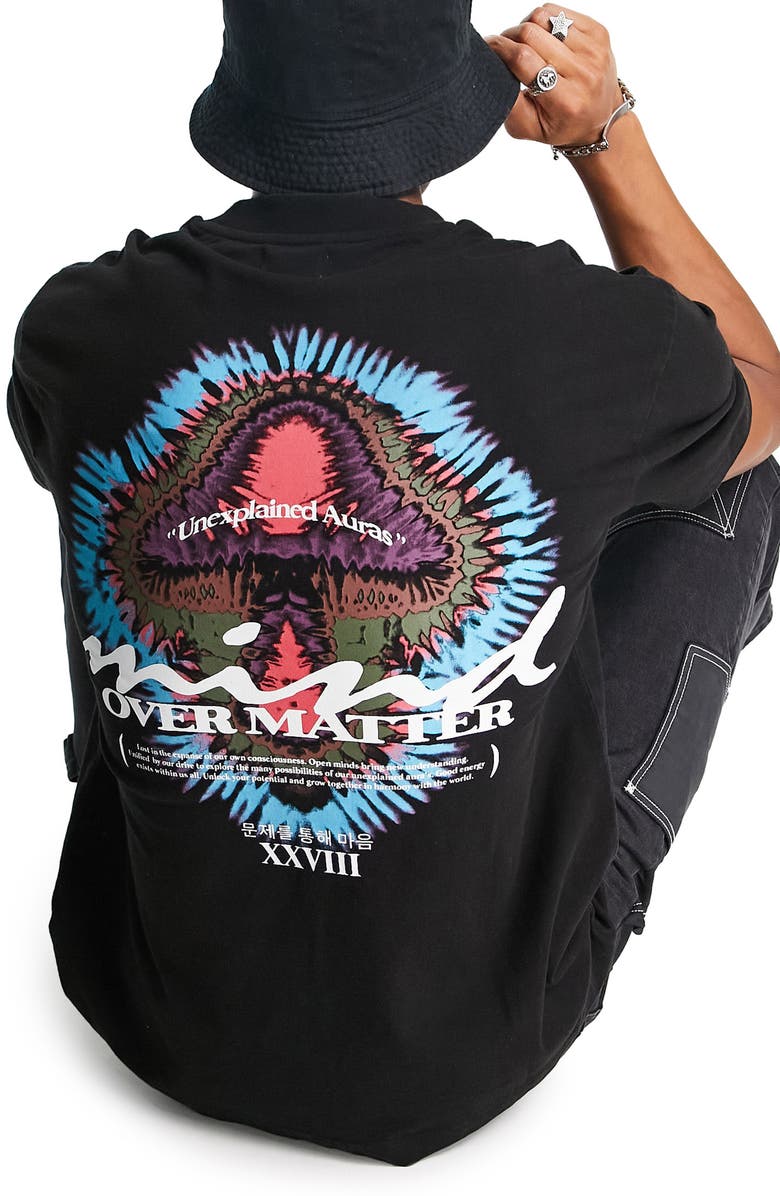 Topman Oversize Graphic Tee, Alternate, color, 