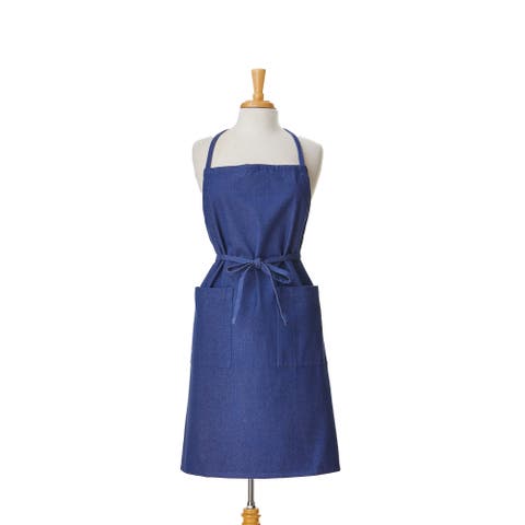 Grill Apron Blue Denim Cotton Everyday,Summer