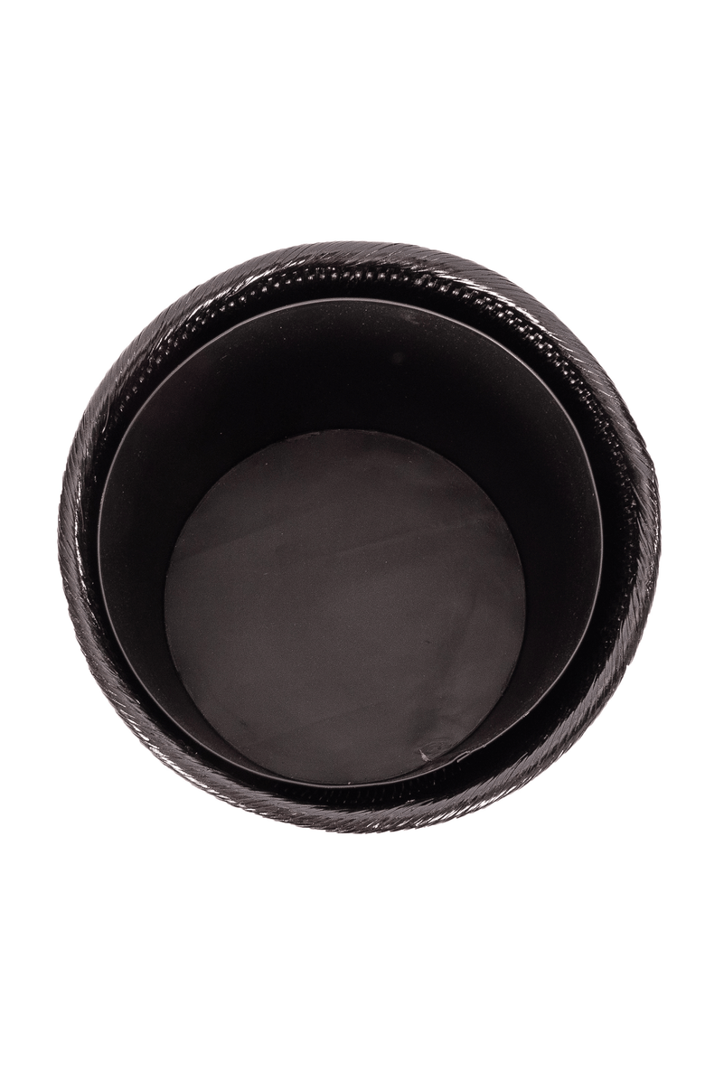 Artifacts Trading Company<sup>™</sup> Artifacts Rattan Round Waste Basket with Metal Liner, Alternate, color, Tudor Black