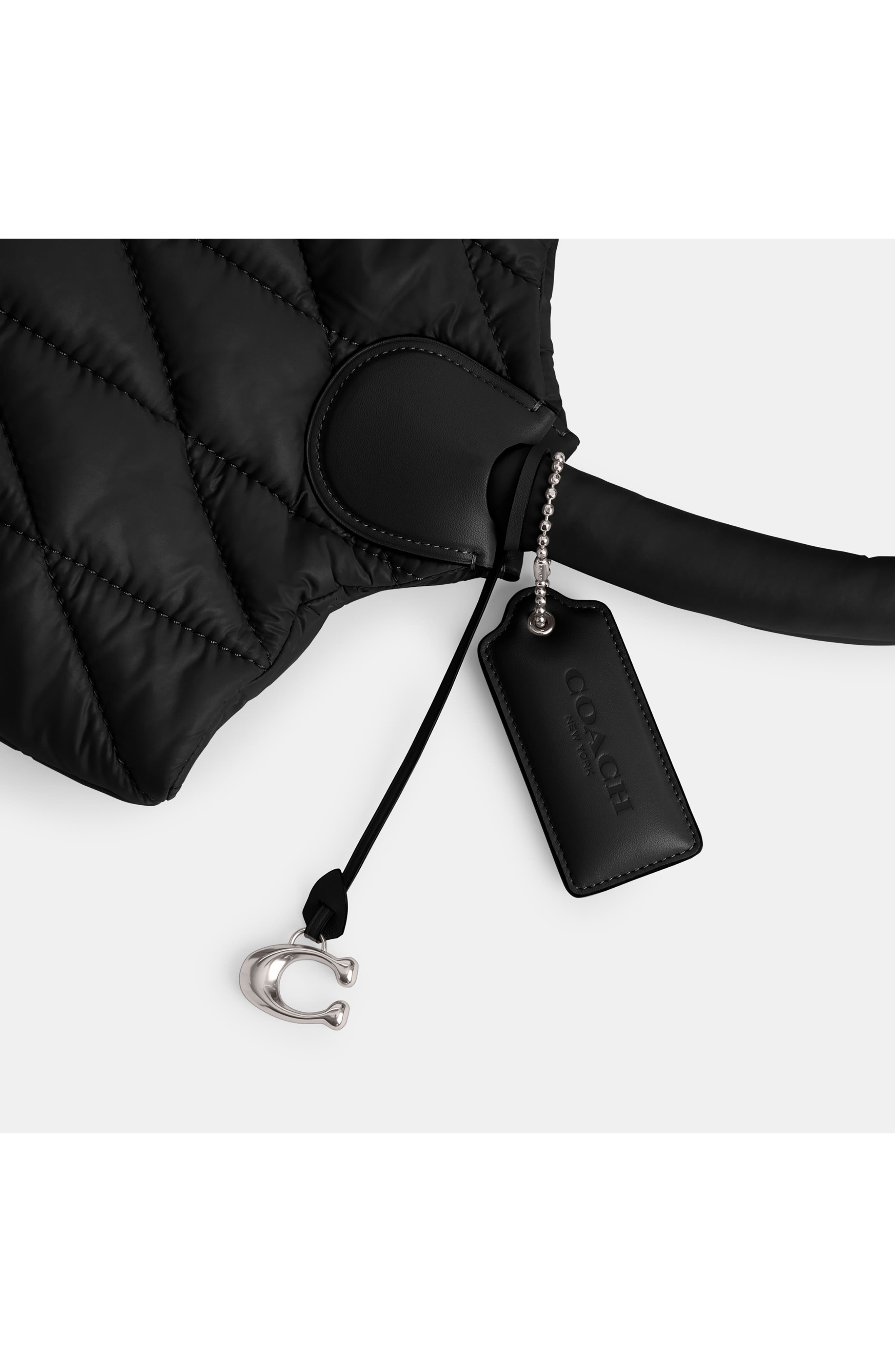 COACH Iris Quilted Nylon Tote, Alternate, color, 