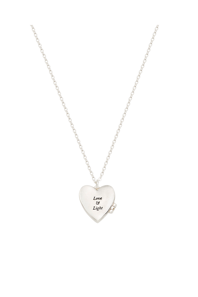 Selene Moon & Periwinkle Locket Necklace, Alternate, color, Silver