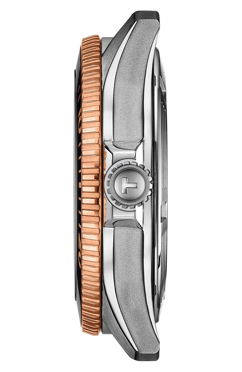 Tissot Seastar 1000 Powermatic 80 Bracelet Watch, 40mm, Alternate, color, Black