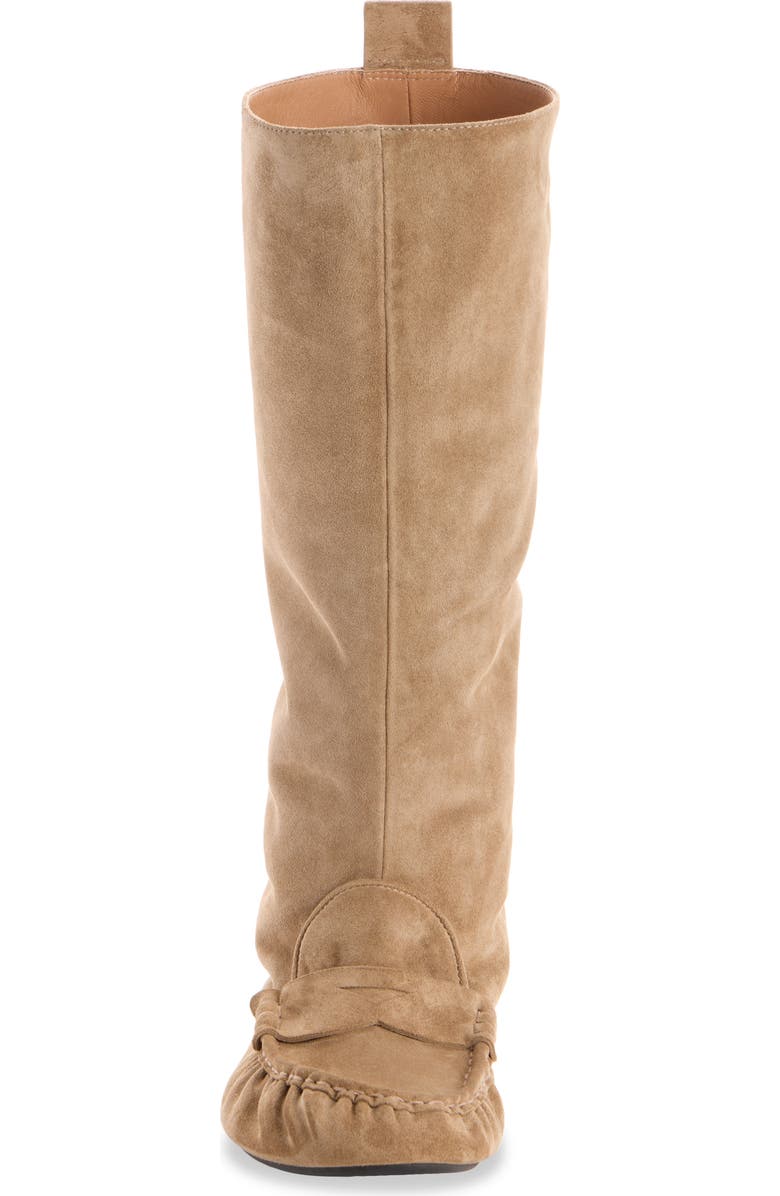 Acne Studios Moc Toe Loafer Boot, Alternate, color, Beige