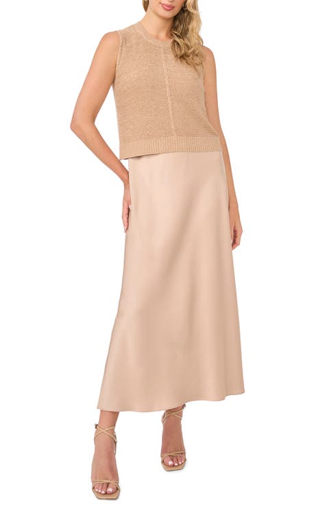 Tape Yarn Tank & Slipdress Set