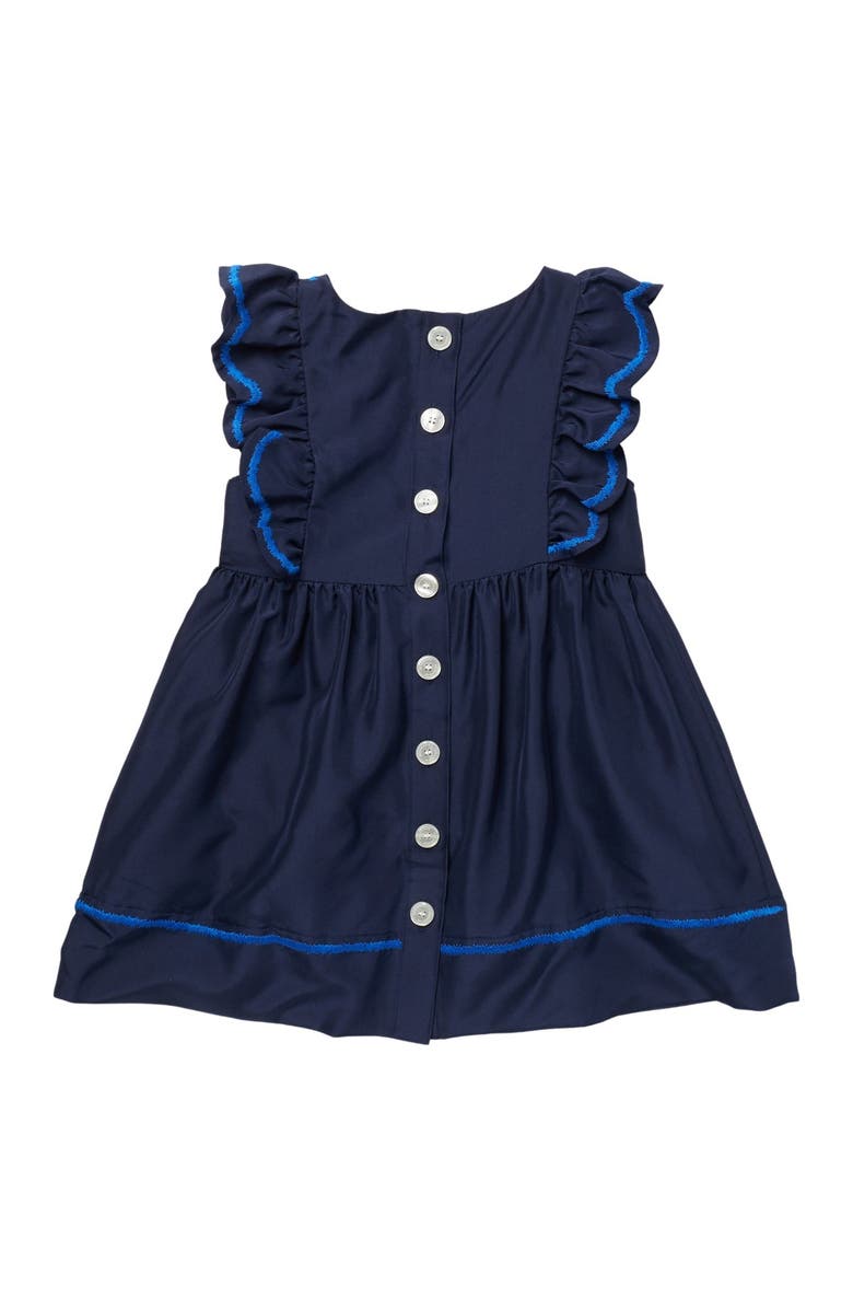 Burberry Carrine Silk Ruffle Dress, Main, color, 