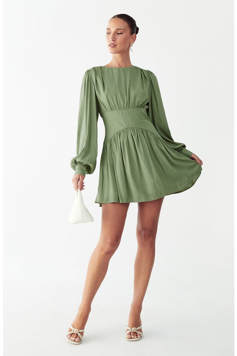 Izzy Mini Dress, Main, color, Sage Green