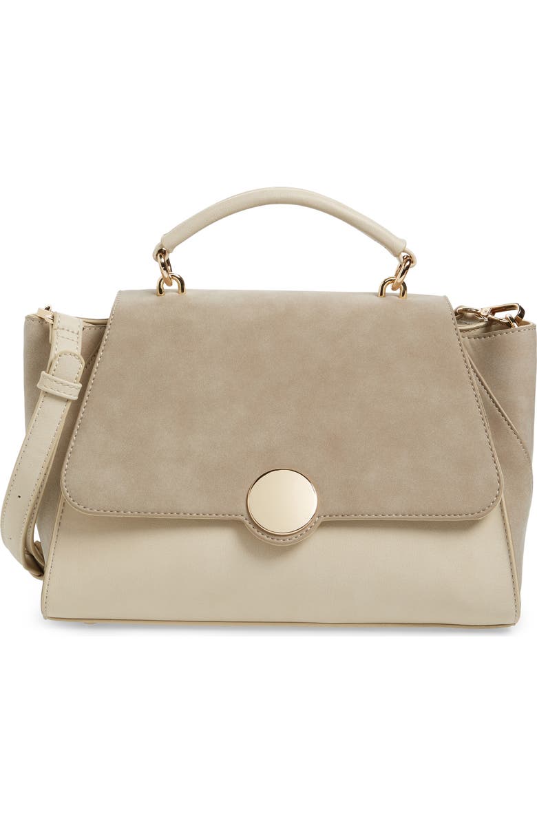 Sole Society Kenyon Faux Leather Satchel, Main, color,