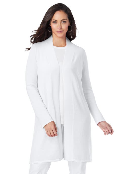 Fine Gauge Cardigan Topper (Plus Available)