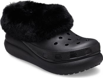 CROCS Classic Furever Crush Faux Shearling Lined Clog Women Nordstrom