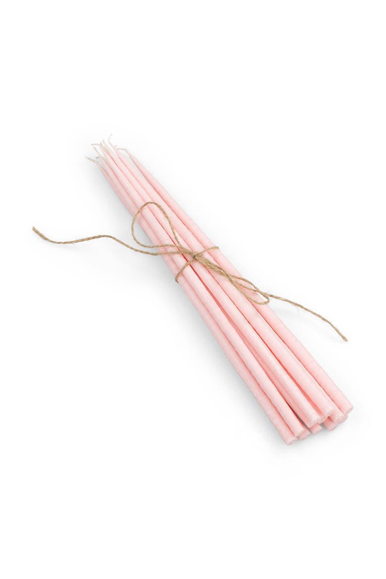 Thin Taper Candles - Set of 12, Main, color, Orchid Pink