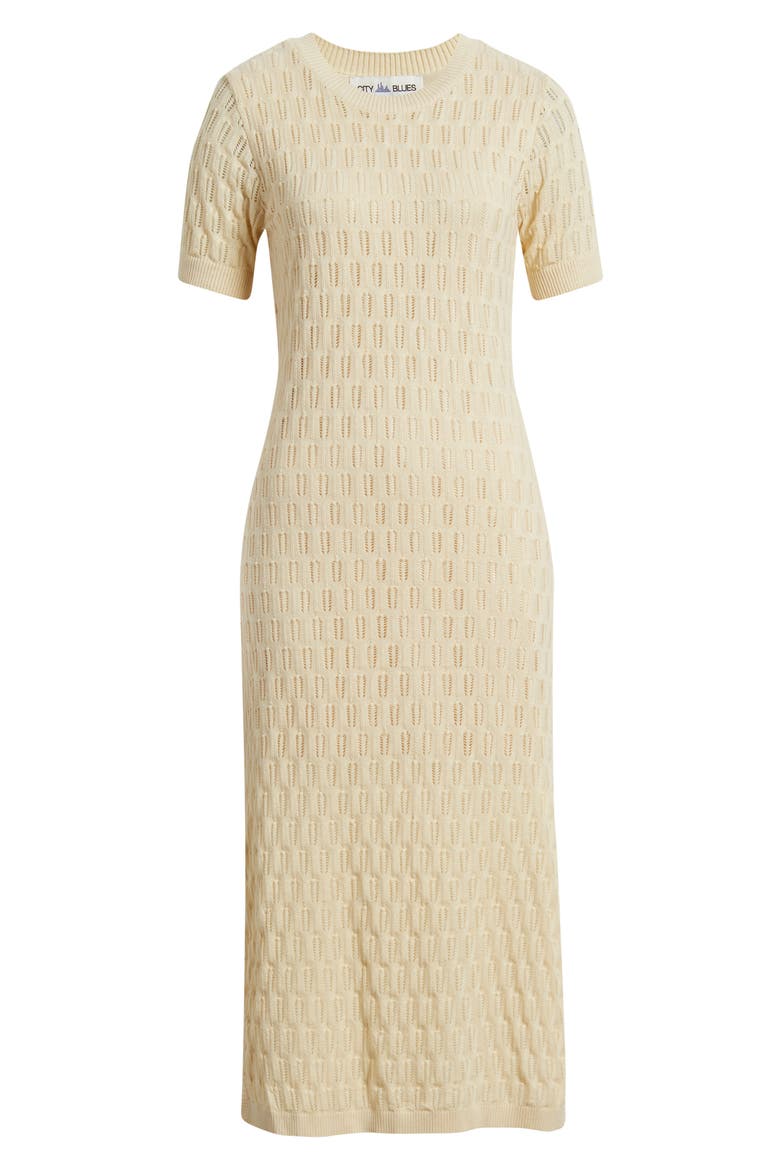 Midi Sweater Dress, Alternate, color, PARCHMENT