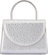 Olga Berg Annabel Crystal Top Handle Bag