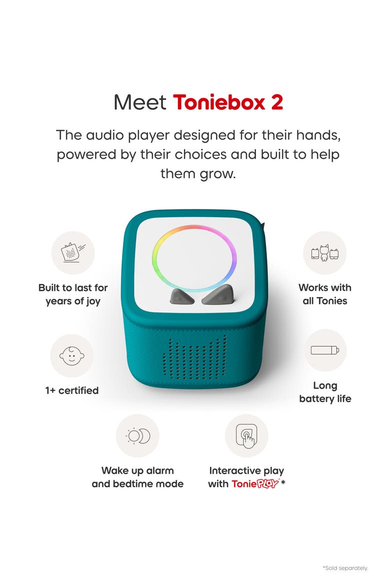 Toniebox 2 with Disney® Characters Bundle, Alternate, color, TEAL MULTI