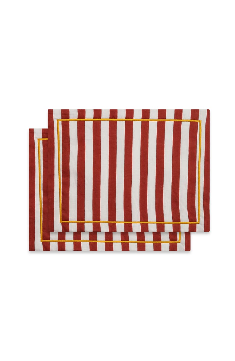 La DoubleJ Placemat Set Of 2, Main, color, Riviera Mattone Mattone