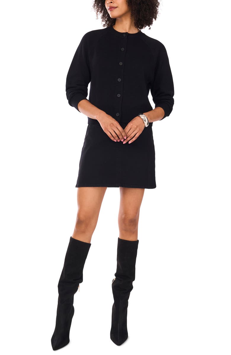 Vince Camuto Raglan Sleeve Cardigan, Alternate, color, 