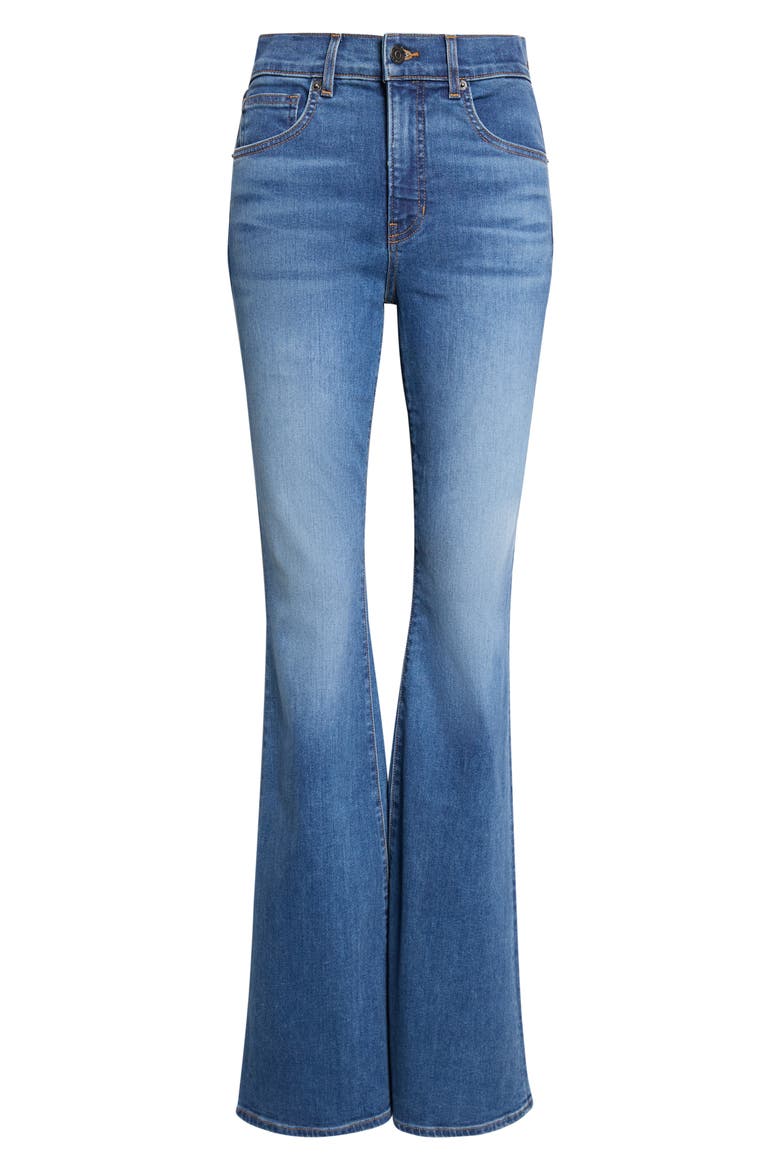 Beverly Mid Rise Skinny Flare Jeans, Alternate, color, BANDIT DUST