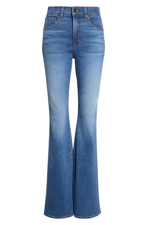 Beverly Mid Rise Skinny Flare Jeans