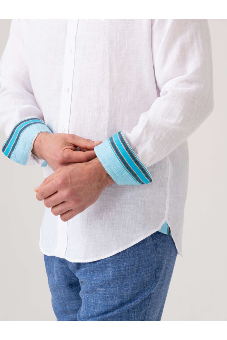 Classic Linen Long Sleeve Shirt, Alternate, color, White