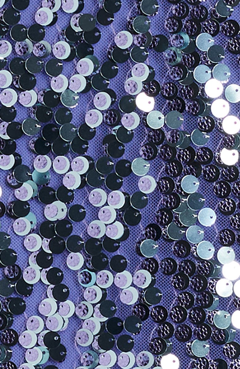 SHO by Tadashi Shoji Sequin Midi Dress, Alternate, color, Violet Shimmer