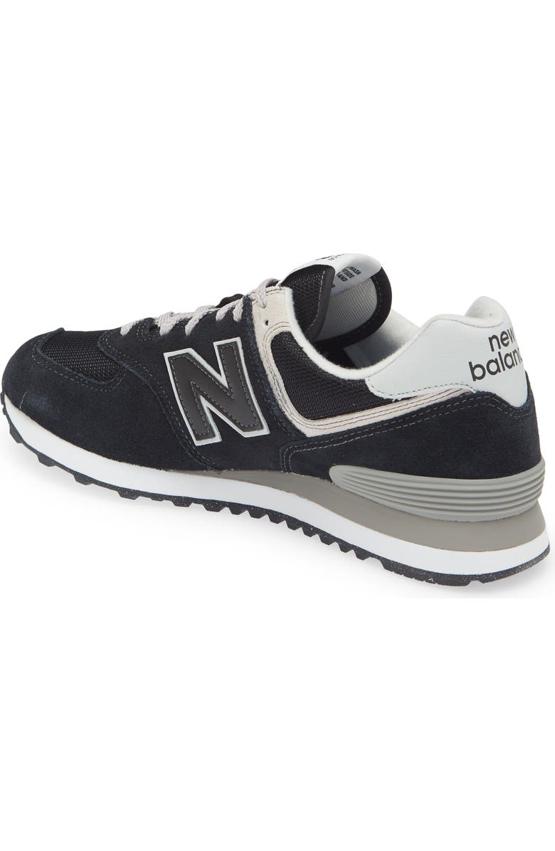 New Balance Gender Inclusive 574 Classic Sneaker, Alternate, color, Black/ White 001