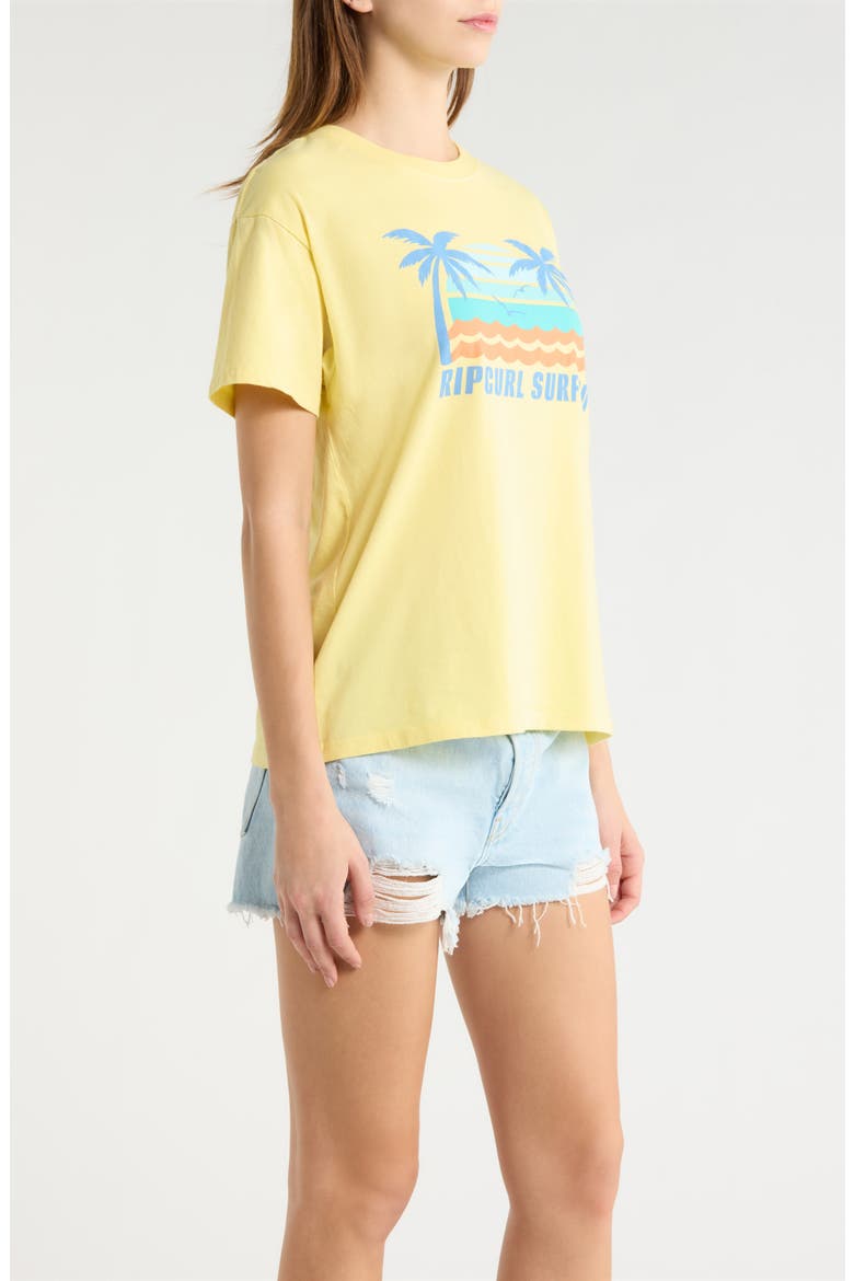 Malibu Relaxed Graphic T-Shirt, Alternate, color, LEMON