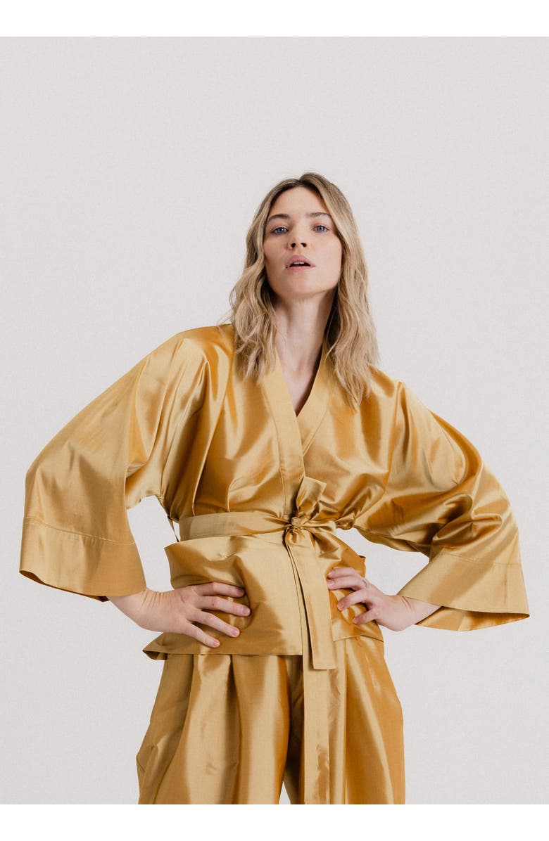Alas Structured Kimono Jacket, Main, color, Gold