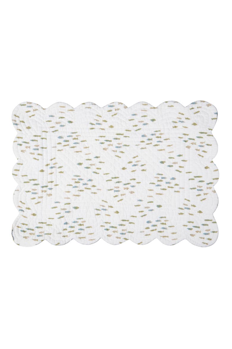 Cannon Beach Placemats, Set of 6, Alternate, color, Green