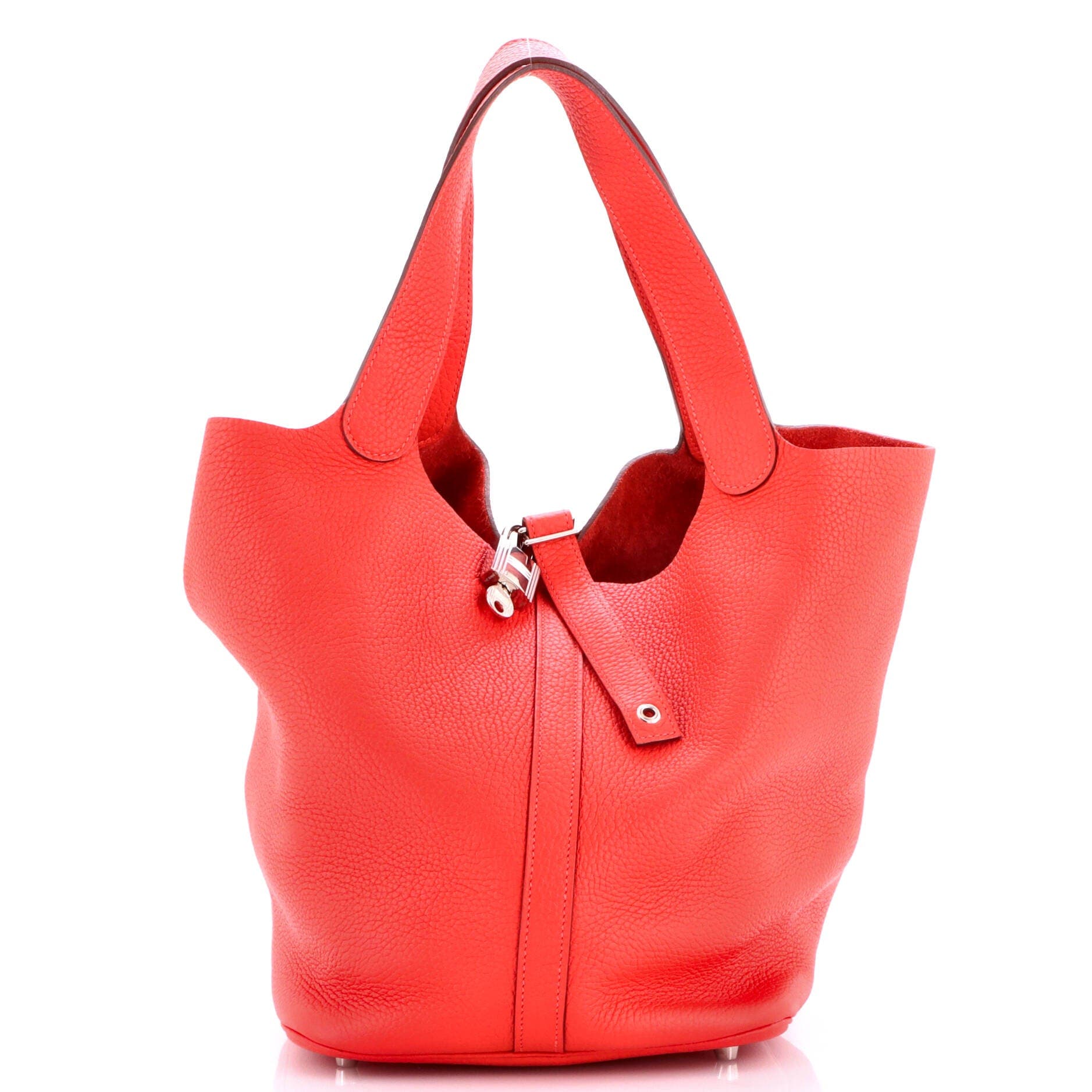 Picotin Lock Bag Clemence GM, Main, color, Red