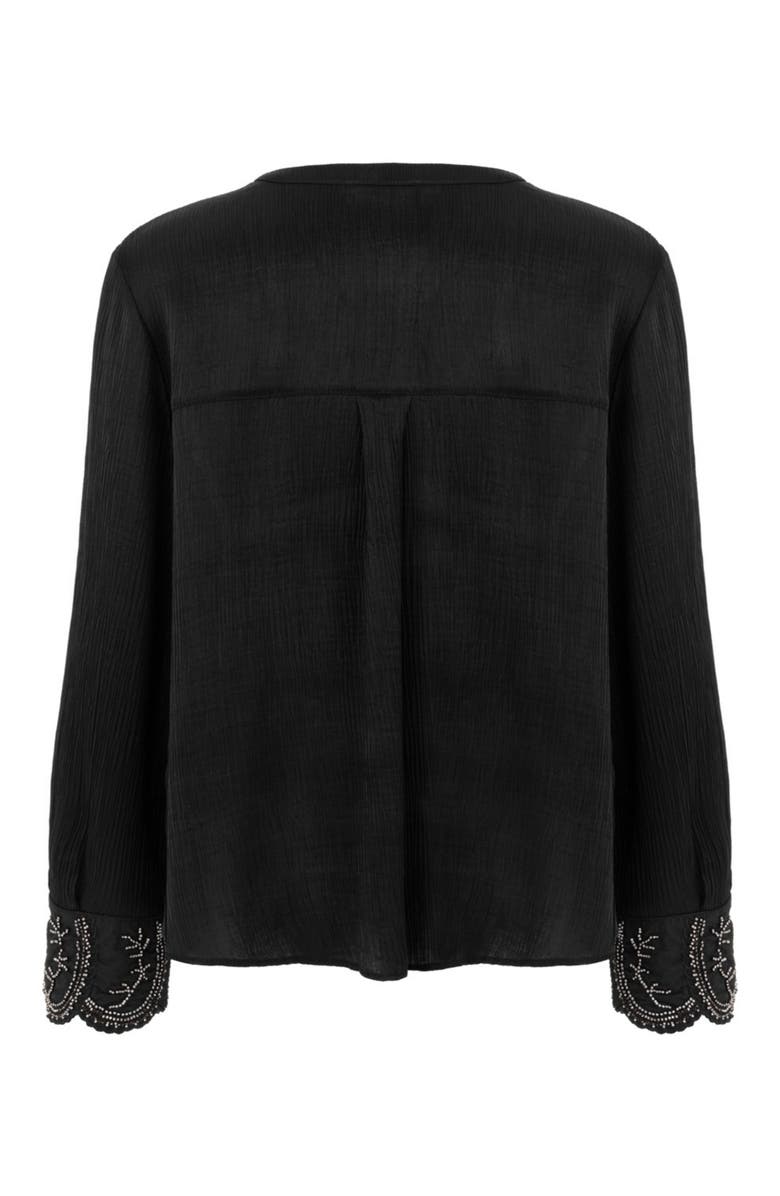Nocturne Stone Embroidered Blouse, Alternate, color, 