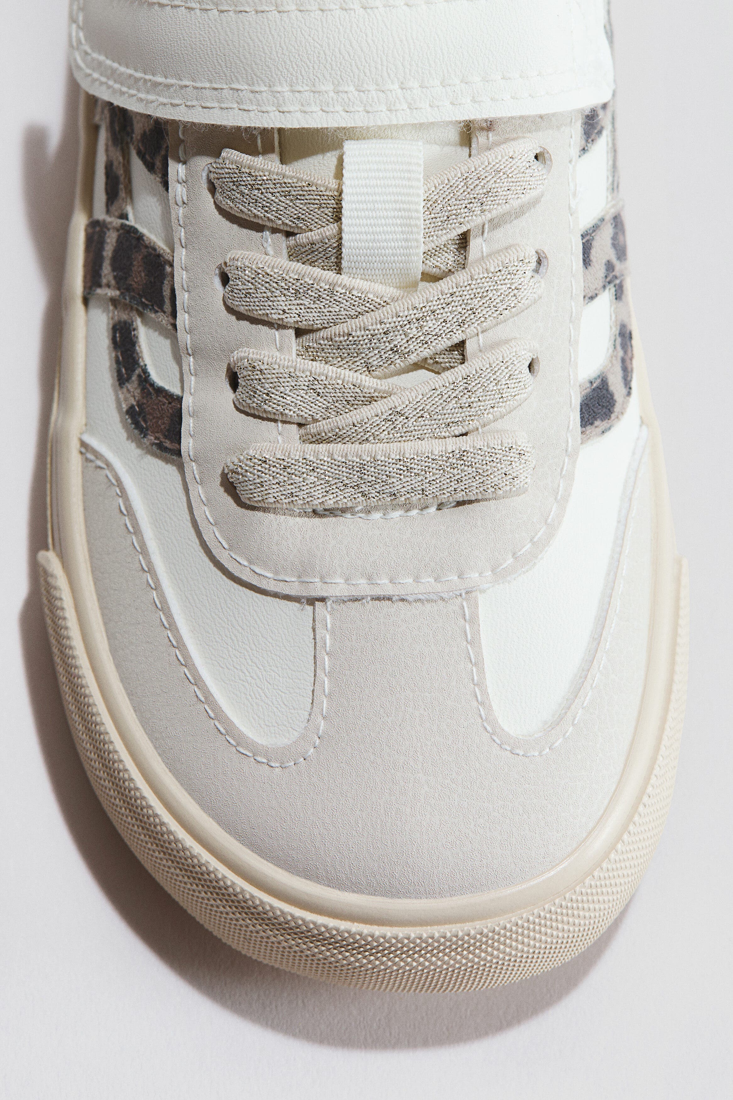 H&M Barefoot sneakers, Alternate, color, Cream/Leopard Print
