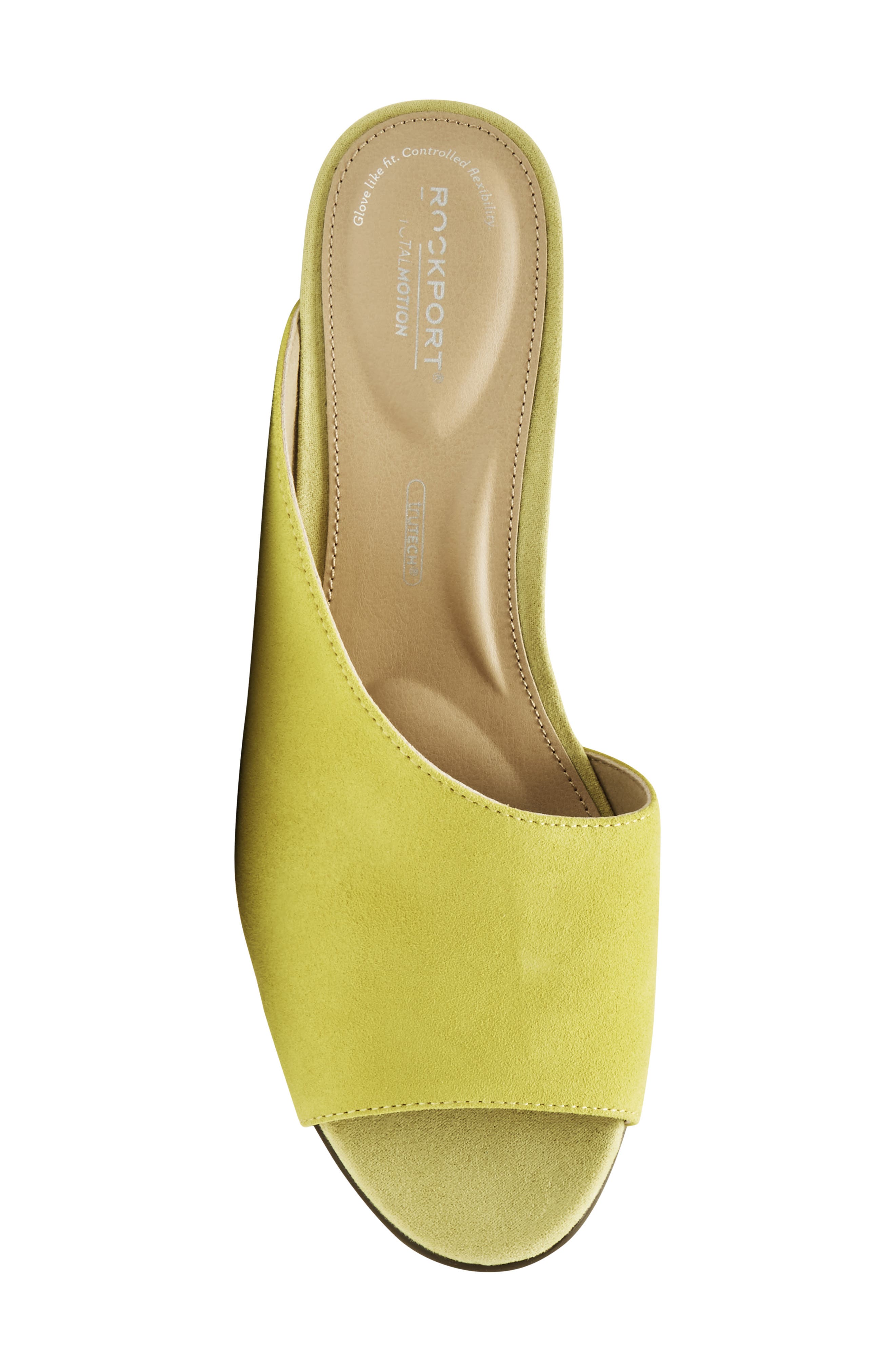 Taylor Asymmetric Wedge Slide Sandal, Alternate, color, LEMON SUEDE