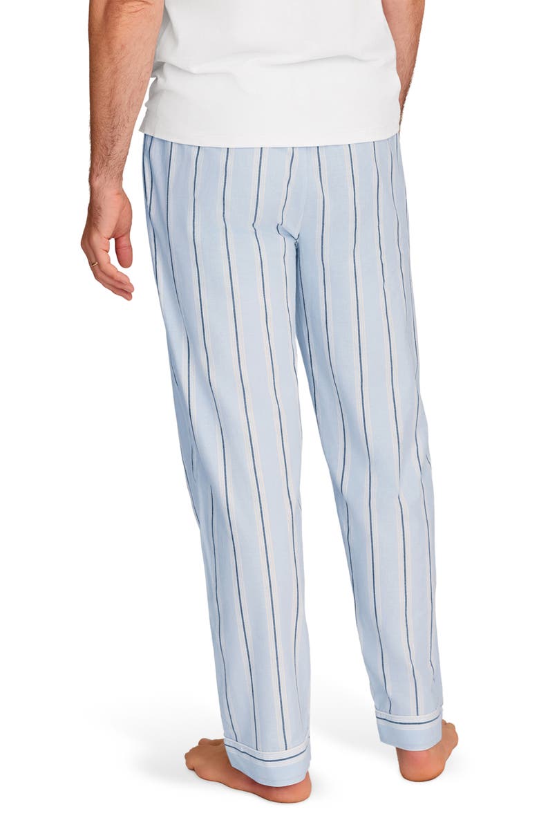 Petite Plume Stripe Cotton Twill Pajama Pants, Alternate, color, 