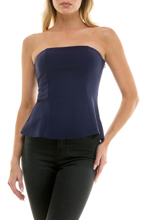 Peplum Tube Top