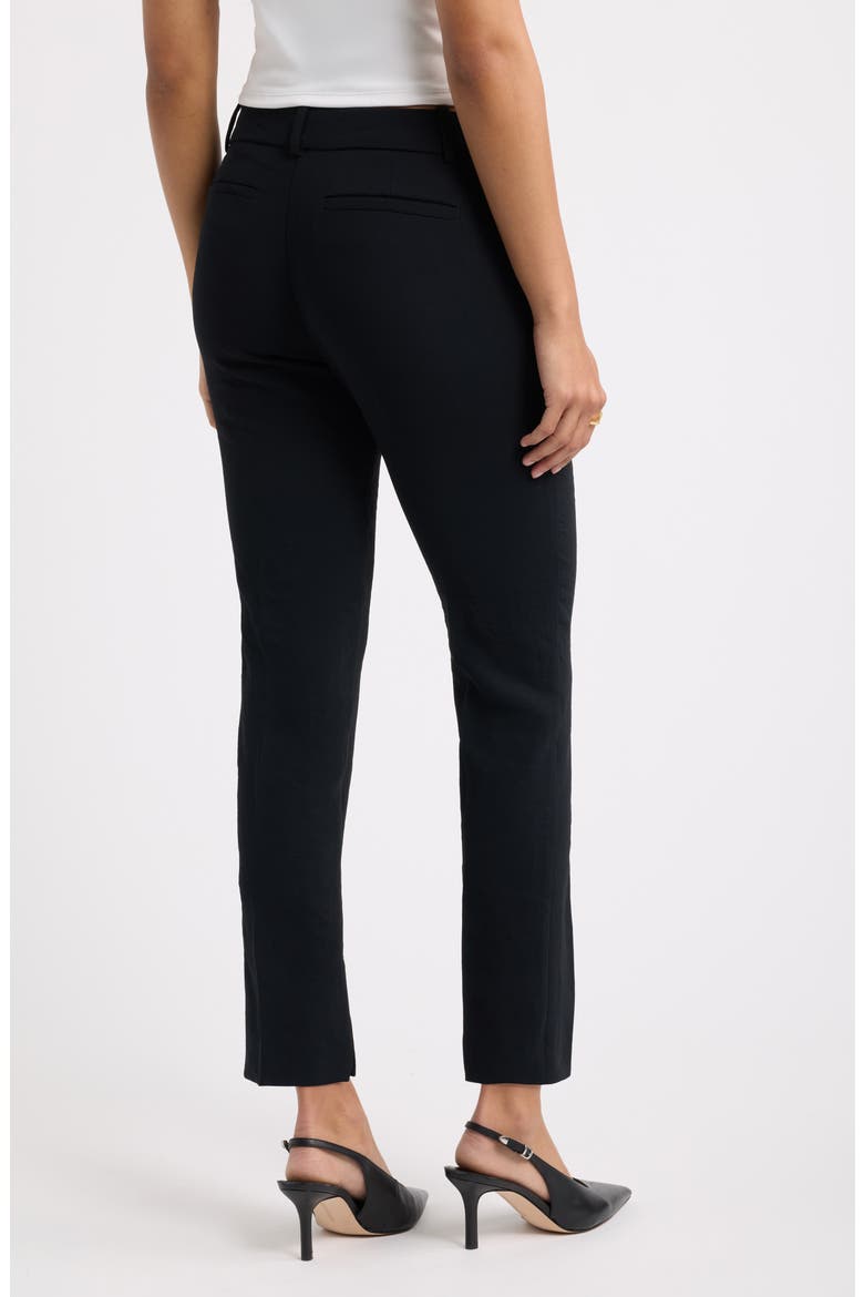 Curator Crepe Slim Trousers, Alternate, color, BLACK