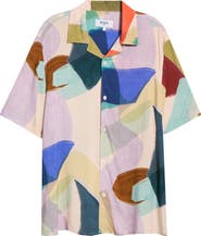 Wax London Didcot Painted Shapes Camp Shirt