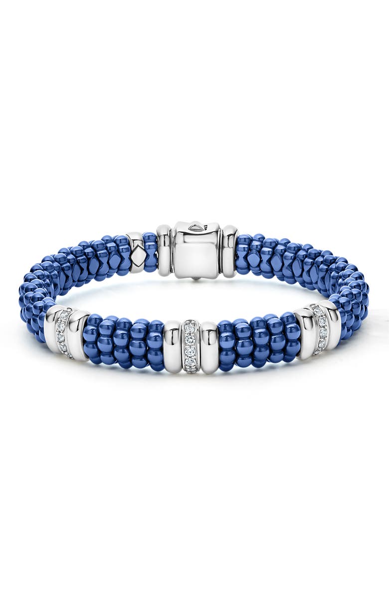 LAGOS Blue Caviar Rope Bracelet, Main, color, Ultramarine