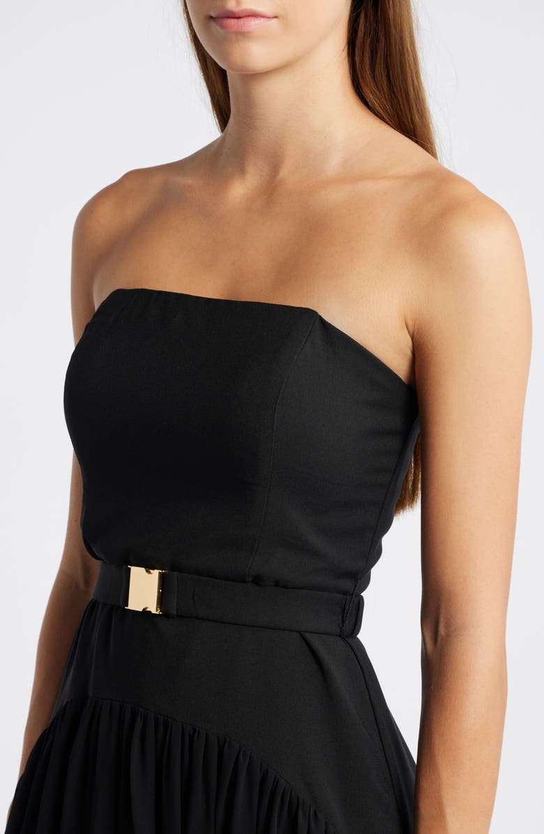 Hutch Belted Strapless Drop Waist Dress, Alternate, color, 