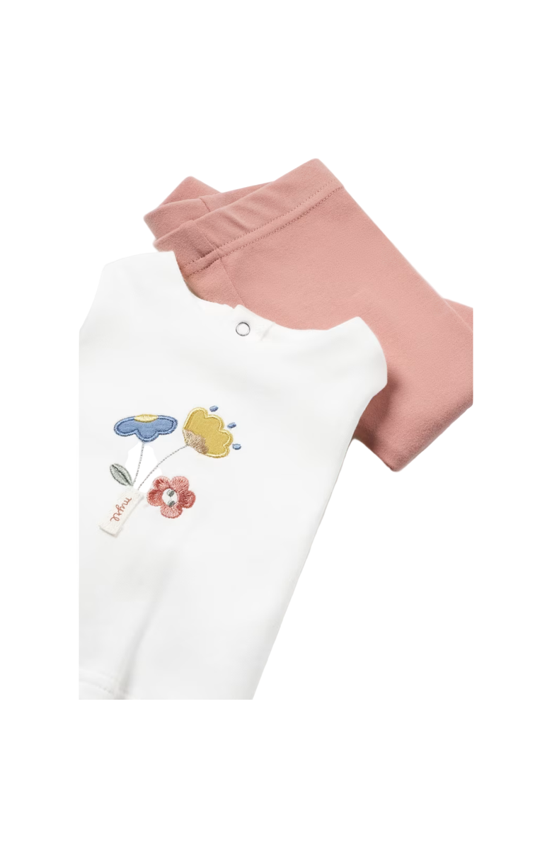 Mayoral Newborn 3 Piece Floral Set, Main, color, Pink