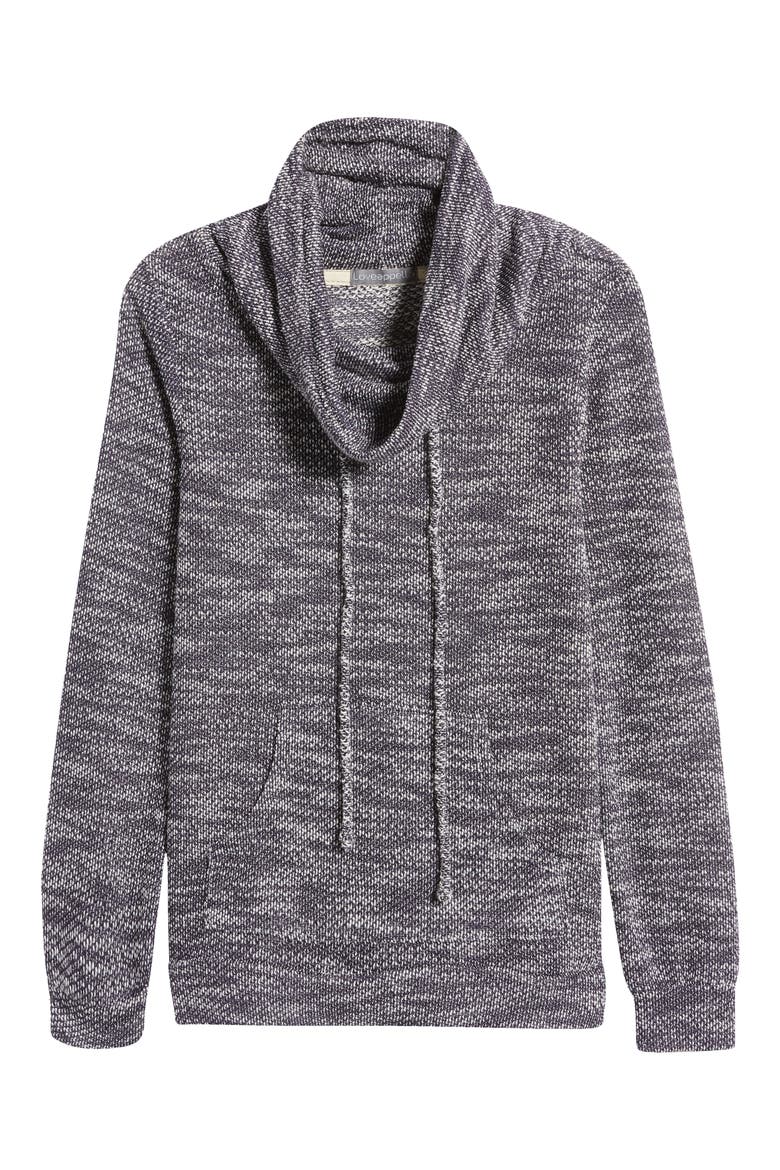Cowl Neck Pullover, Alternate, color, NAVY