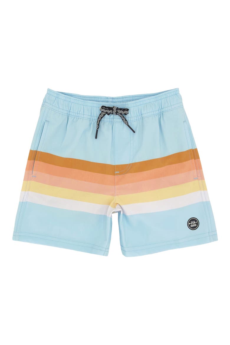 Volley UPF 50+ Swim Trunks, Main, color, CRYSTAL BLUE