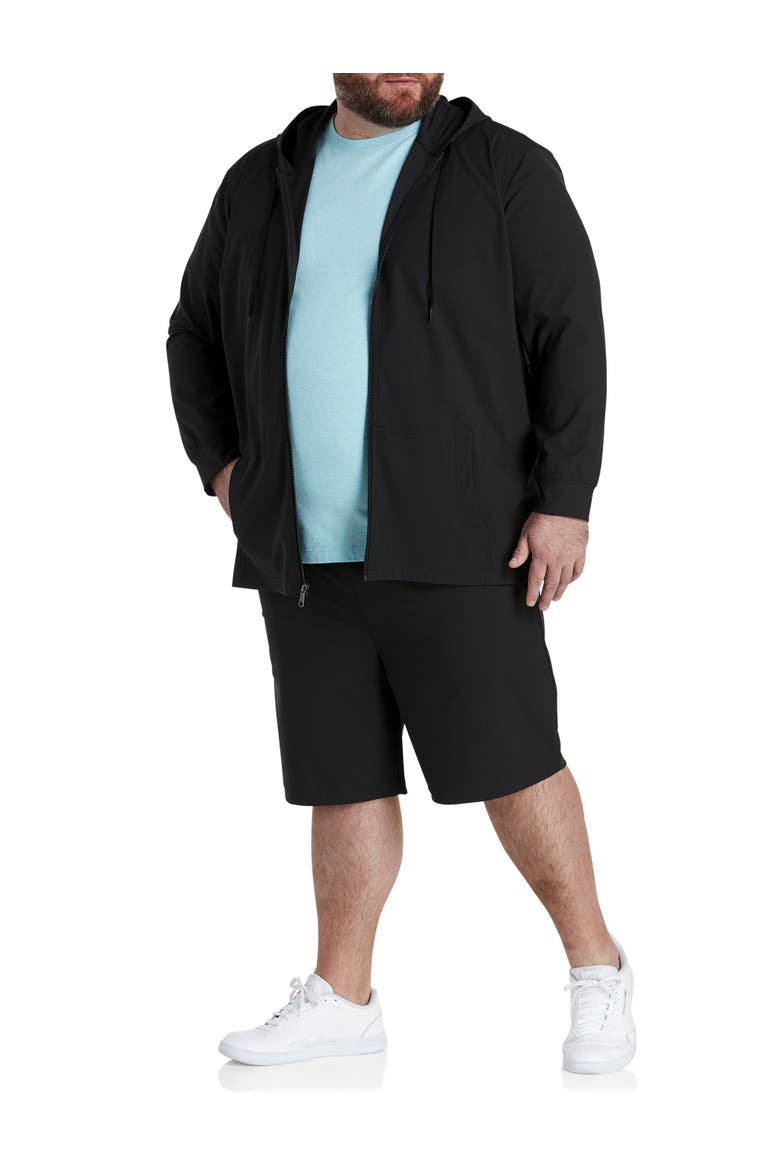 Big & Tall Commuter Shorts, Alternate, color, BLACK