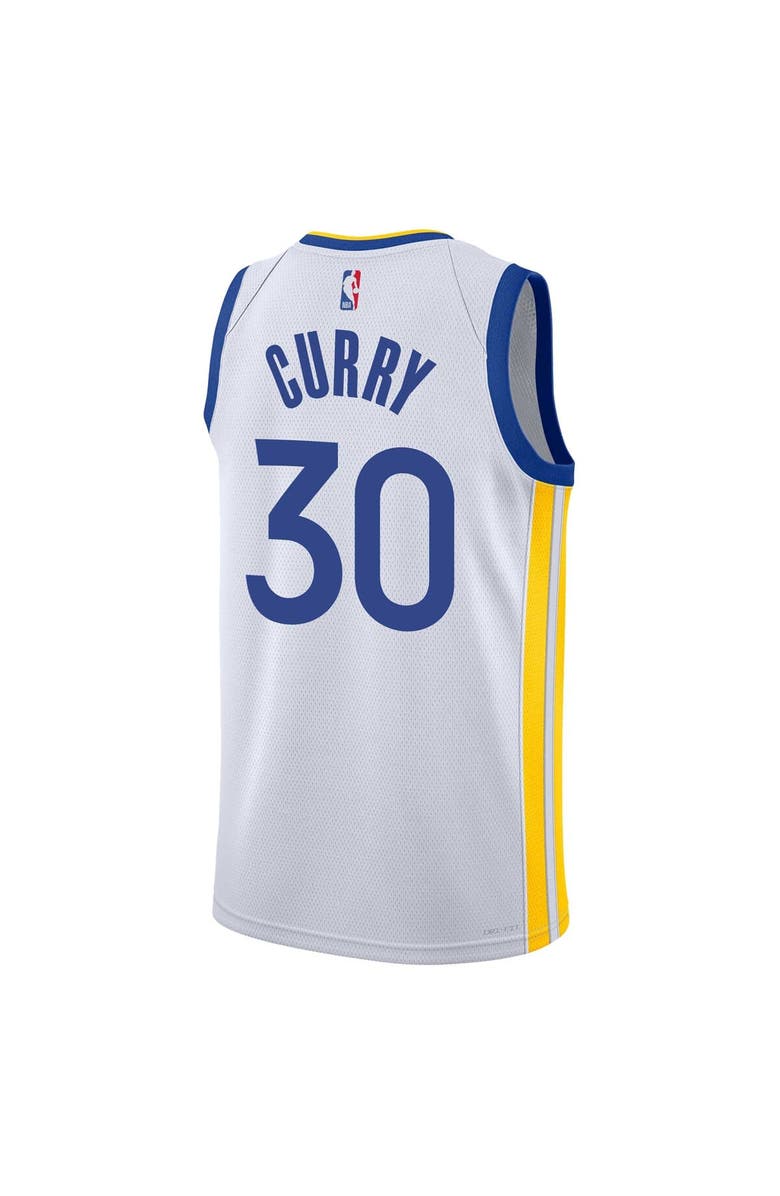 Nike Youth Nike Stephen Curry White Golden State Warriors Swingman Jersey - Association Edition, Alternate, color, White