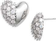 Justine Clenquet Siam Crystal Heart Earrings