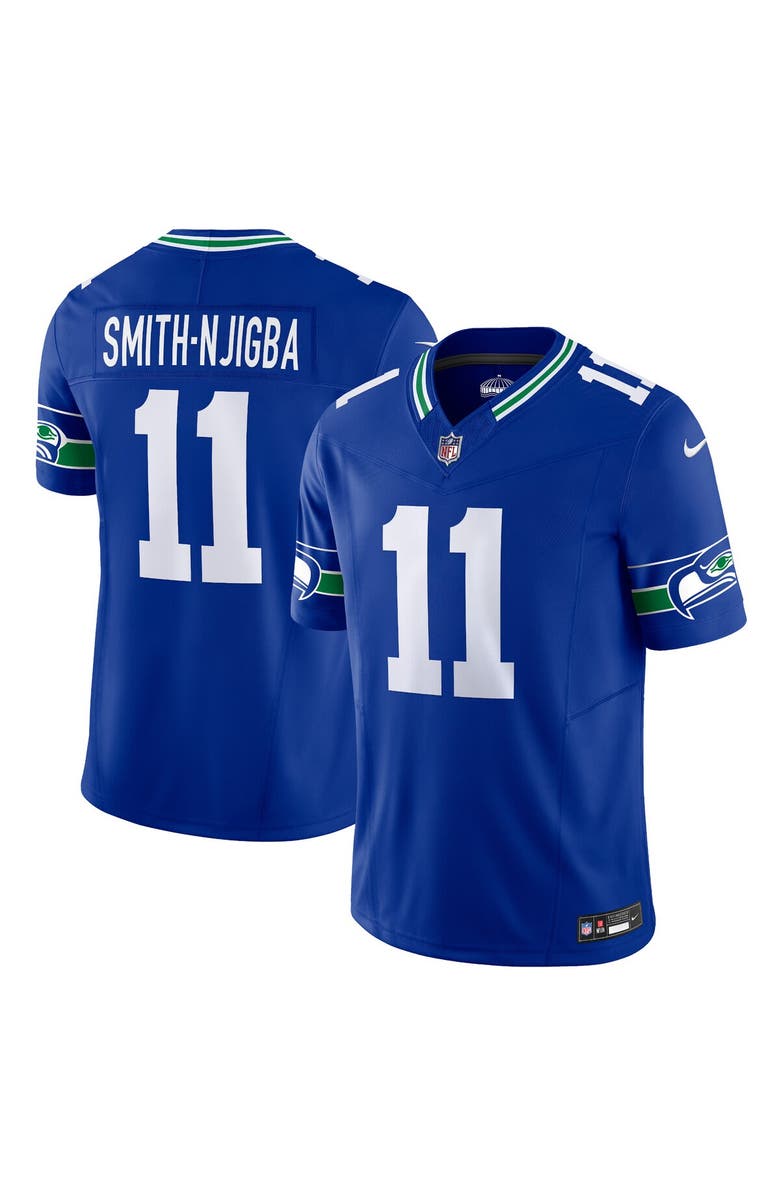 Nike Men's Nike Jaxon Smith-Njigba Royal Seattle Seahawks Alternate Vapor F.U.S.E. Limited Jersey, Main, color, Royal