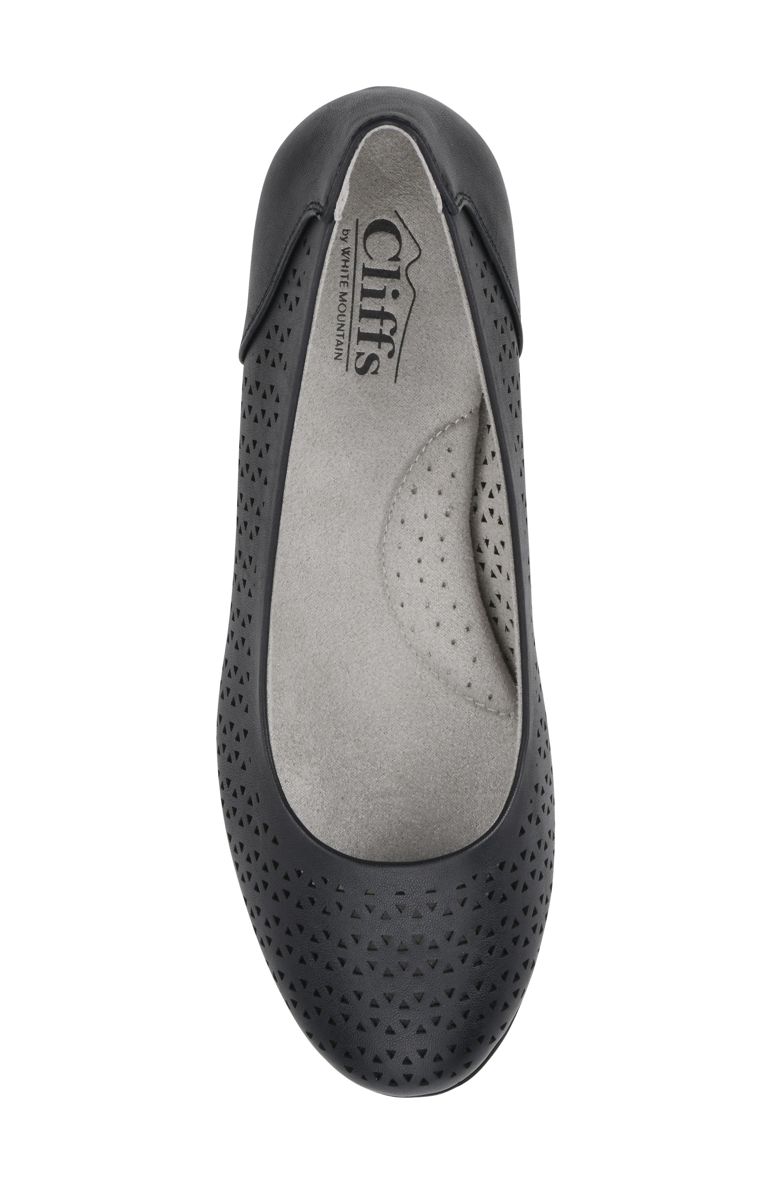 CLIFFS BY WHITE MOUNTAIN Cindy Flat, Alternate, color, Black Burnished Smooth