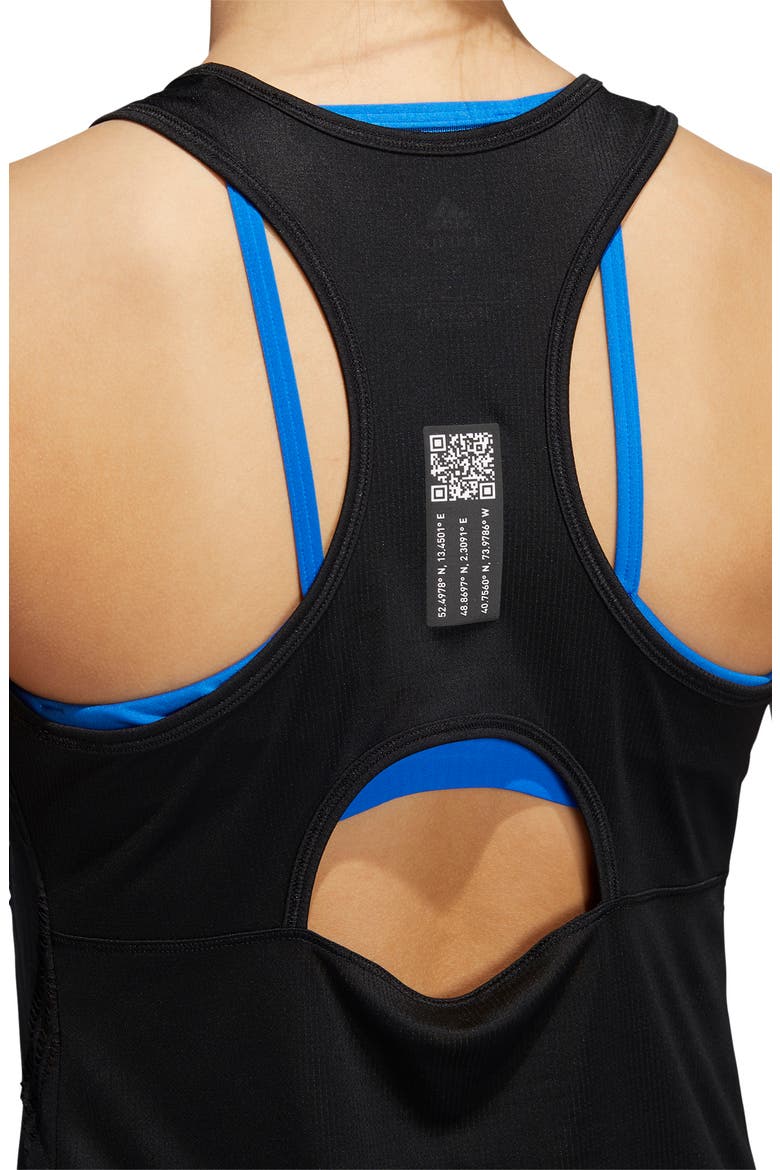 Primeblue Racerback Tank, Alternate, color, BLACK