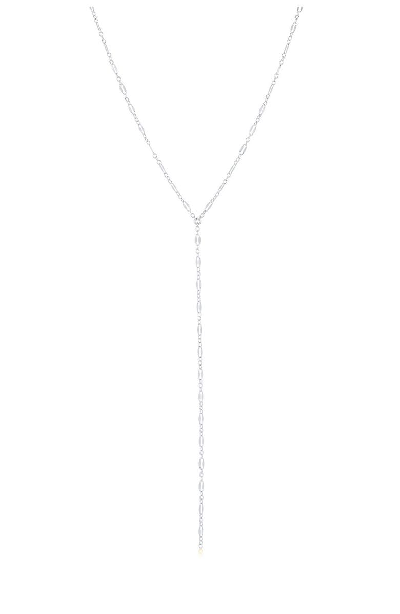 Set & Stones Phoebe Lariat Necklace, Main, color, Silver