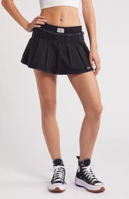 BDG Urban Outfitters Alexandra Pleated Denim Miniskirt
